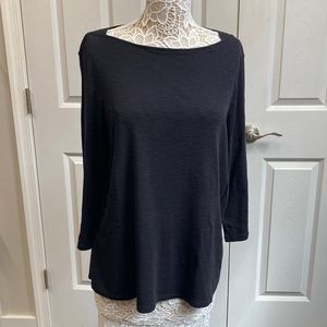 🛥 Boat Neck Top (Black)